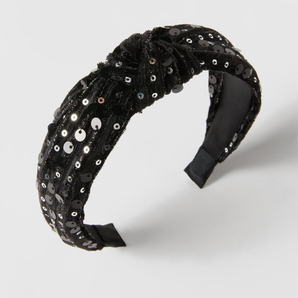 ✨SALE✨ ZARA SEQUINED VELVET HEADBAND ✨SALE✨